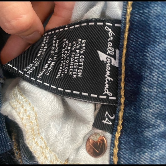 7 for all mankind ankle raw hem jeans! ๐ - Picture 4 of 4